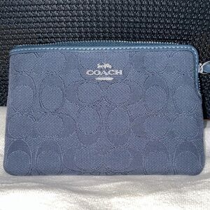 Coach Blue Wristlet